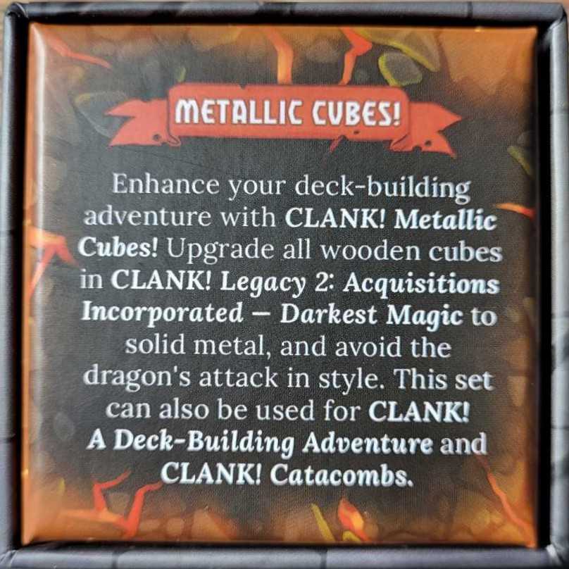 Clank!: Metallic Cubes!  board game collectible [Barcode 810058800435] - Main Image 2