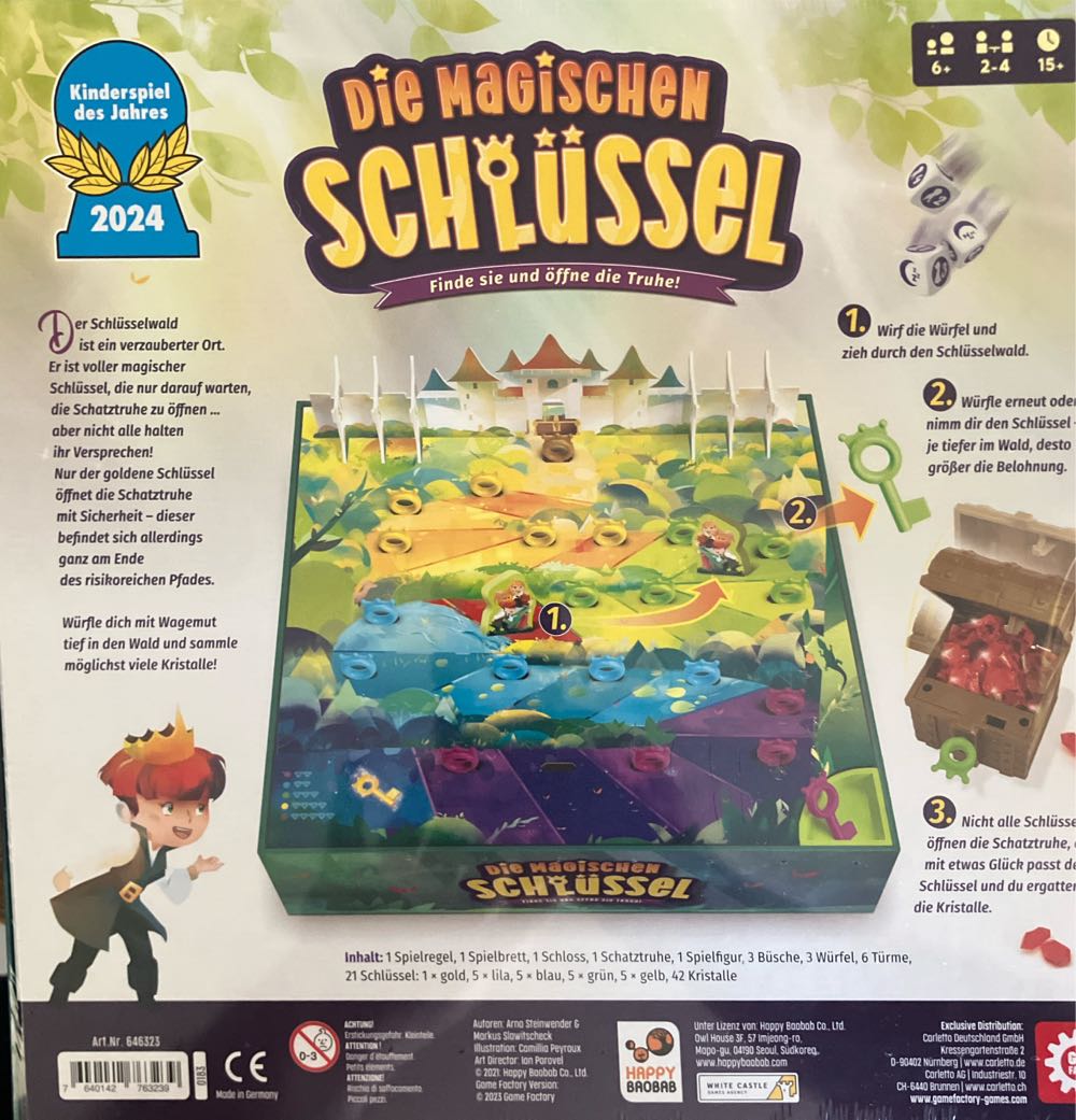Game Factory Die Magischen Schlüssel Kinderspiel Des Jahres Gamefactory €  (2-4) board game collectible [Barcode 7640142763239] - Main Image 2
