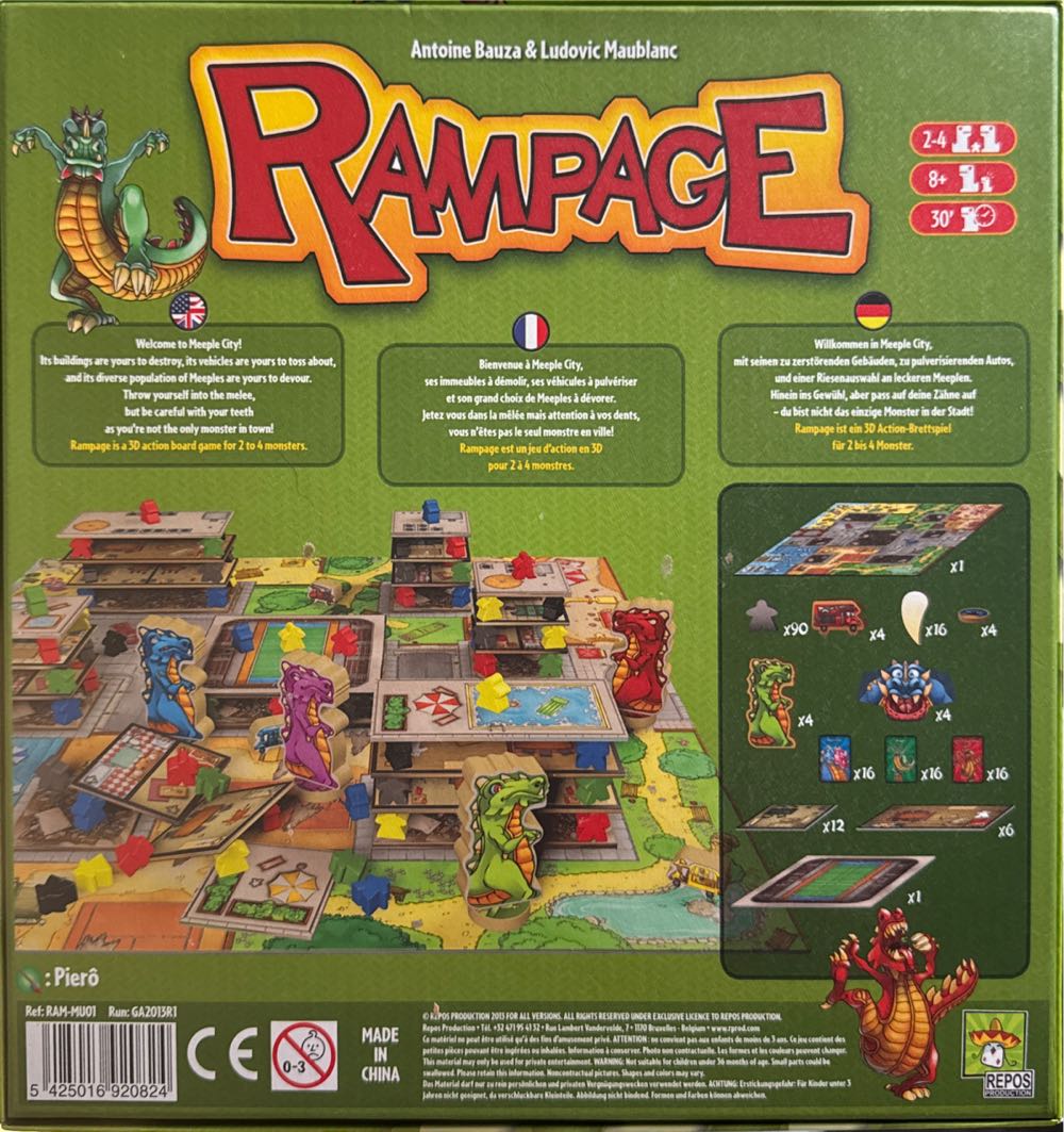 Rampage  (2-4) board game collectible [Barcode 5425016920824] - Main Image 2