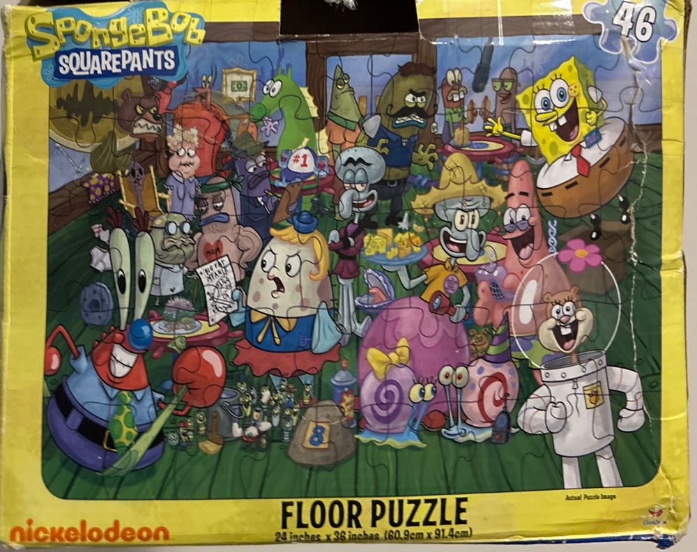 SpongeBob Floor Puzzle  board game collectible [Barcode 047754796544] - Main Image 2