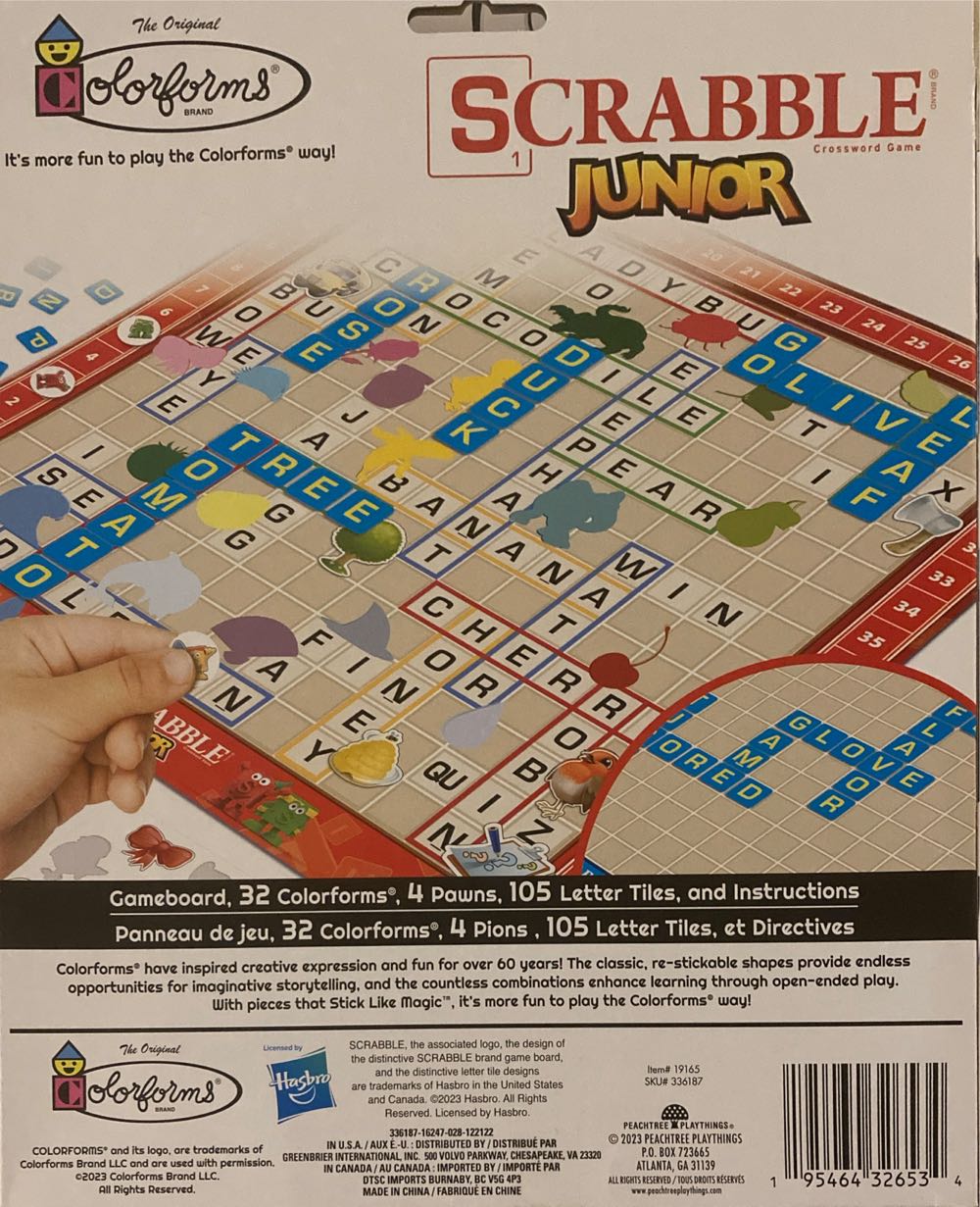 Scrabble Junior Crossword Game  (2-4) board game collectible [Barcode 195464326534] - Main Image 2