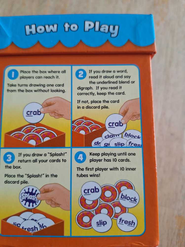 Splash! Reading Game: Blends & Digraphs Game

  (2-4) board game collectible - Main Image 2