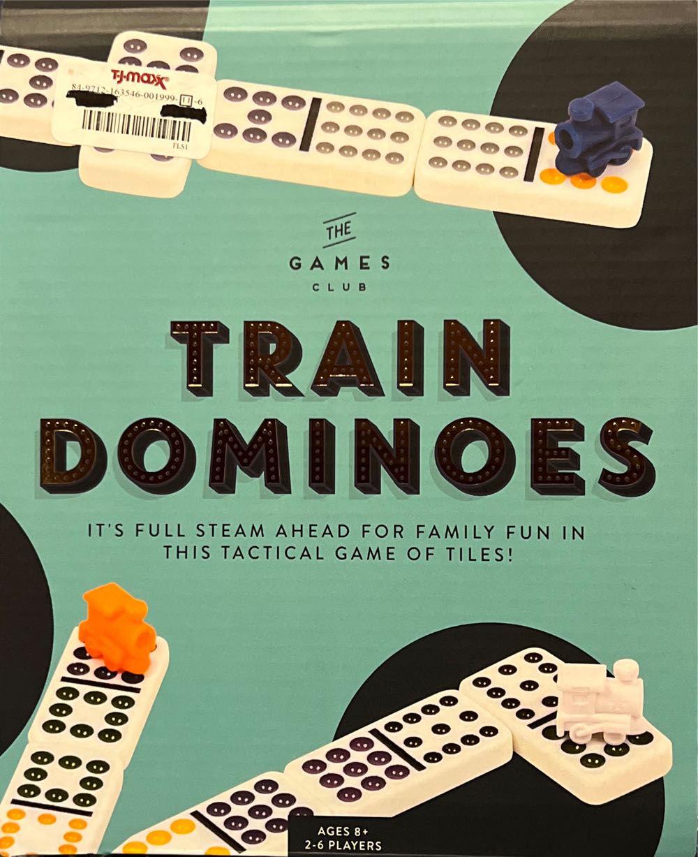 Train Dominoes  (2-8) board game collectible [Barcode 84163546001999] - Main Image 2