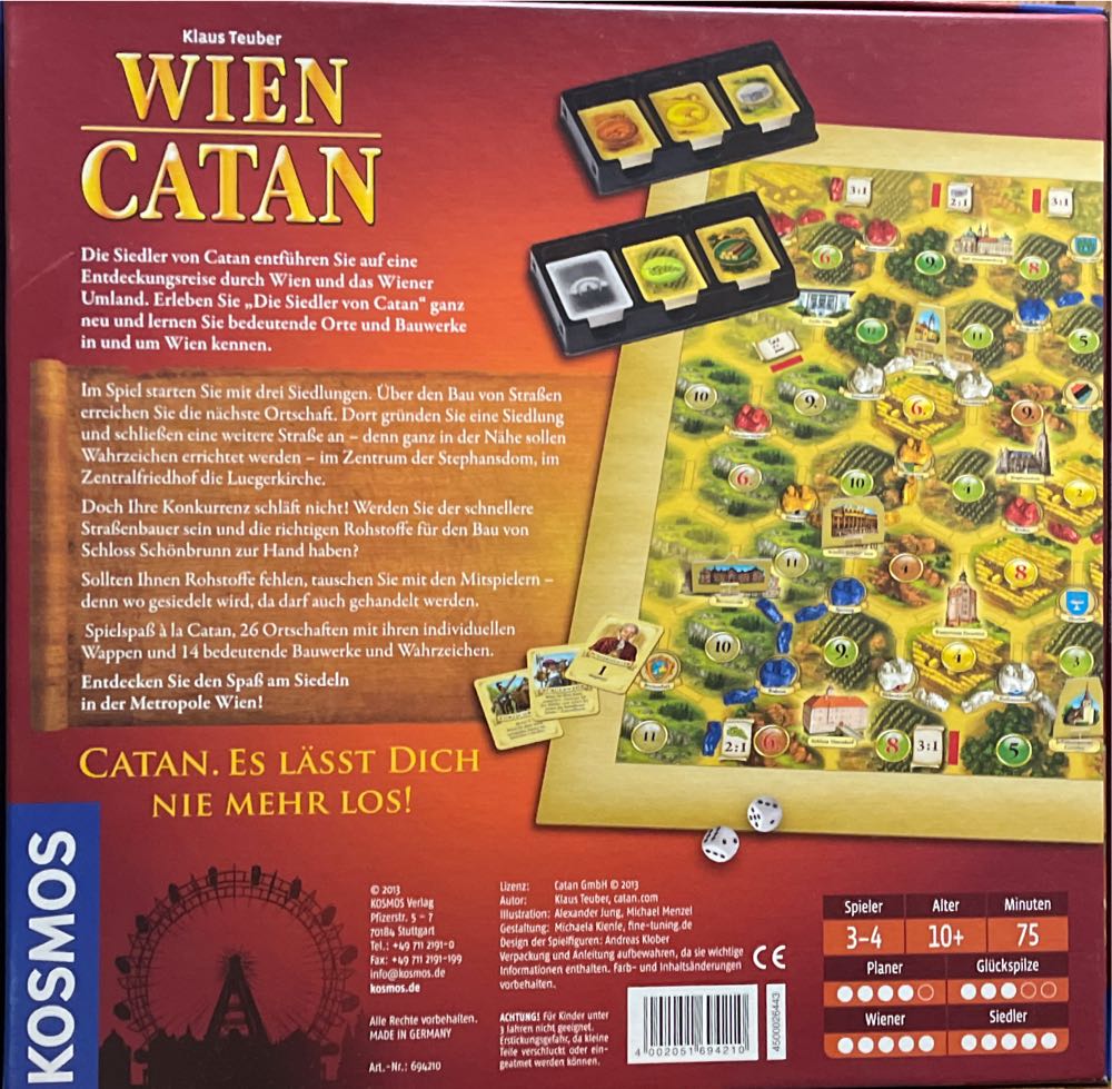 Catan: Wien Catan Kosmos Von  board game collectible [Barcode 4002051694210] - Main Image 2