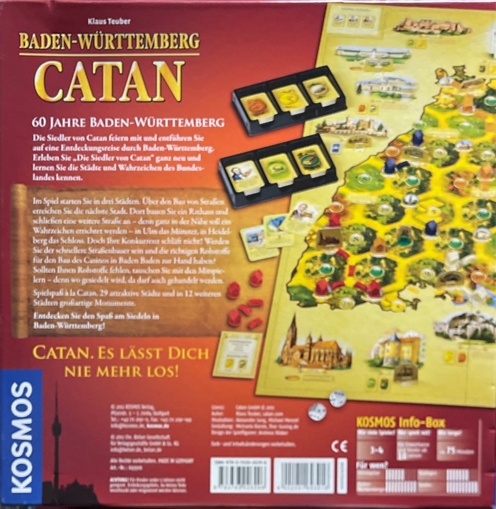 Catan! Red Edition! Contents Boxed Baden Württemberg  board game collectible [Barcode 4002051693916] - Main Image 2