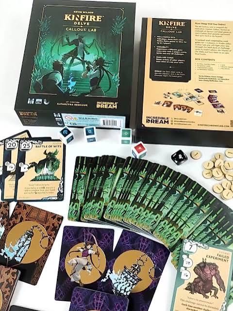 Kinfire Delve: Callous` Lab  (1-2) board game collectible [Barcode 850052382025] - Main Image 3