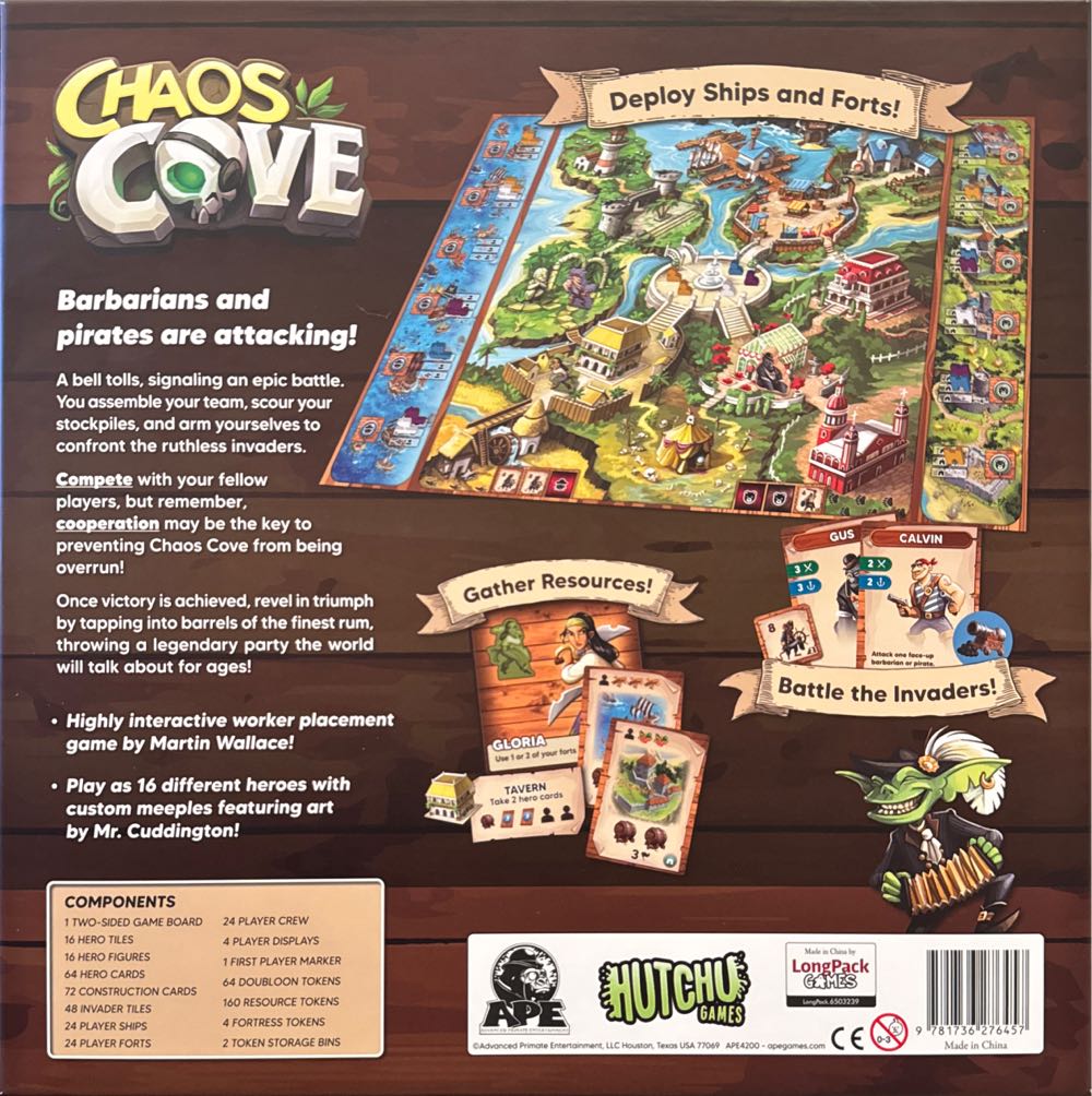 Chaos Cove  (2-4) board game collectible [Barcode 9781736276457] - Main Image 2