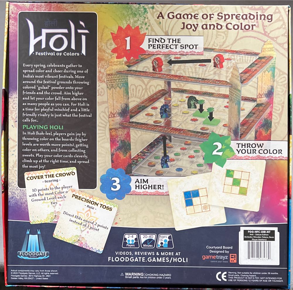 Holiday Festival Of Colors  (2-4) board game collectible [Barcode 728028465389] - Main Image 2