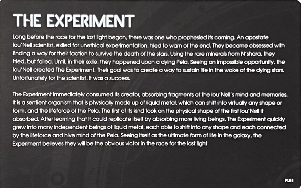 Last Light: The Experiment Alien Faction Promo  board game collectible - Main Image 2