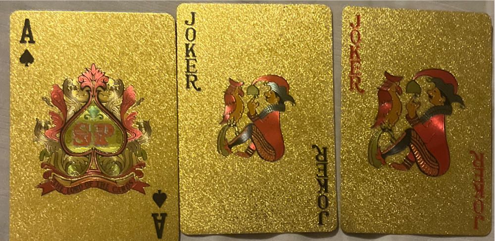 Usa President Trump Gold Playing Cards   board game collectible - Main Image 2