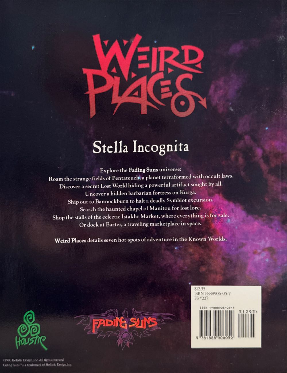 Fading Suns: Weird Places  board game collectible [Barcode 9781888906059] - Main Image 2