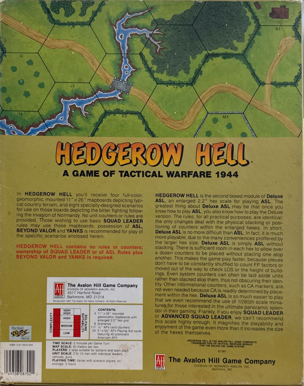 Hedgerow Hell: Deluxe ASL Module 2  board game collectible [Barcode 045708087021] - Main Image 2