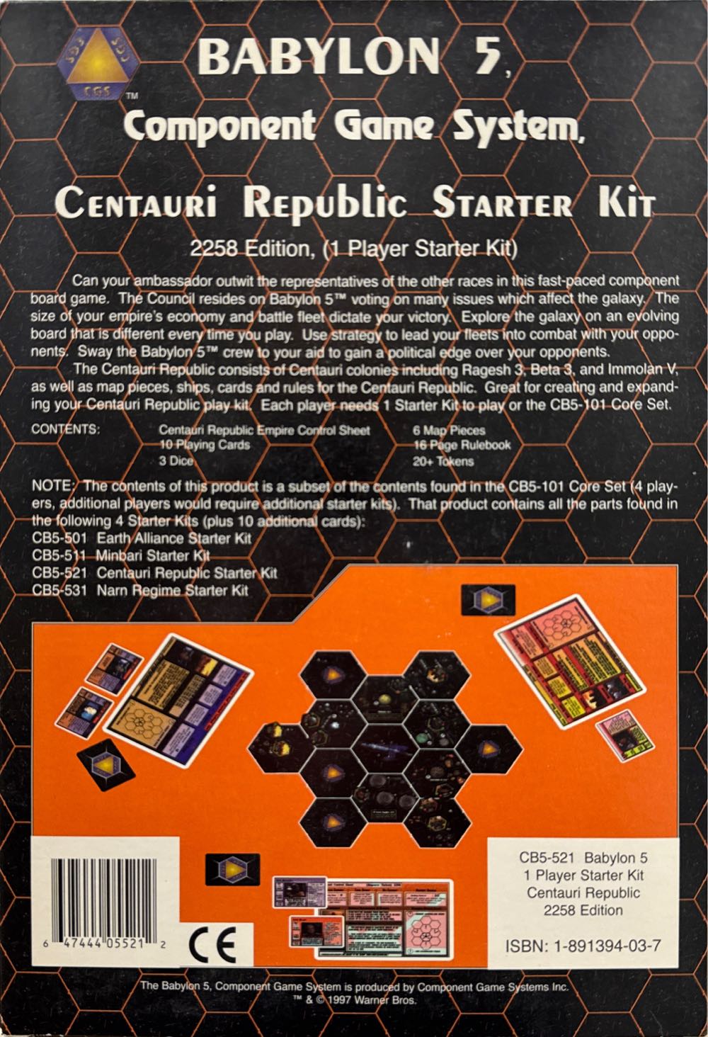 Babylon 5: CGS - Centauri Republic Starter Kit  board game collectible [Barcode 647444055212] - Main Image 2