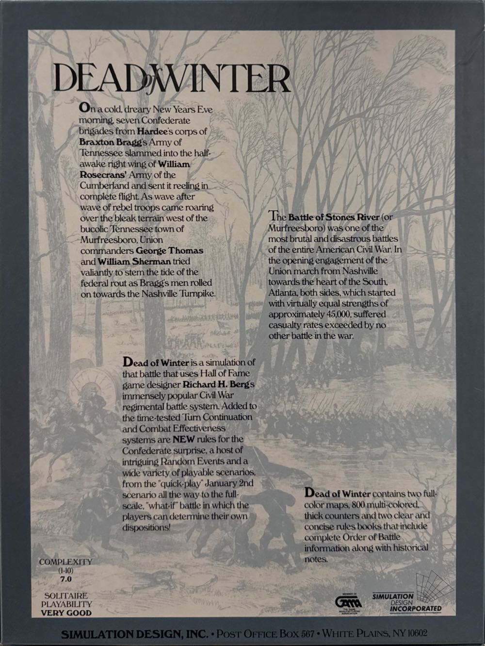 Dead Of Winter: The Battles Of Stones River  (1-2) board game collectible - Main Image 2
