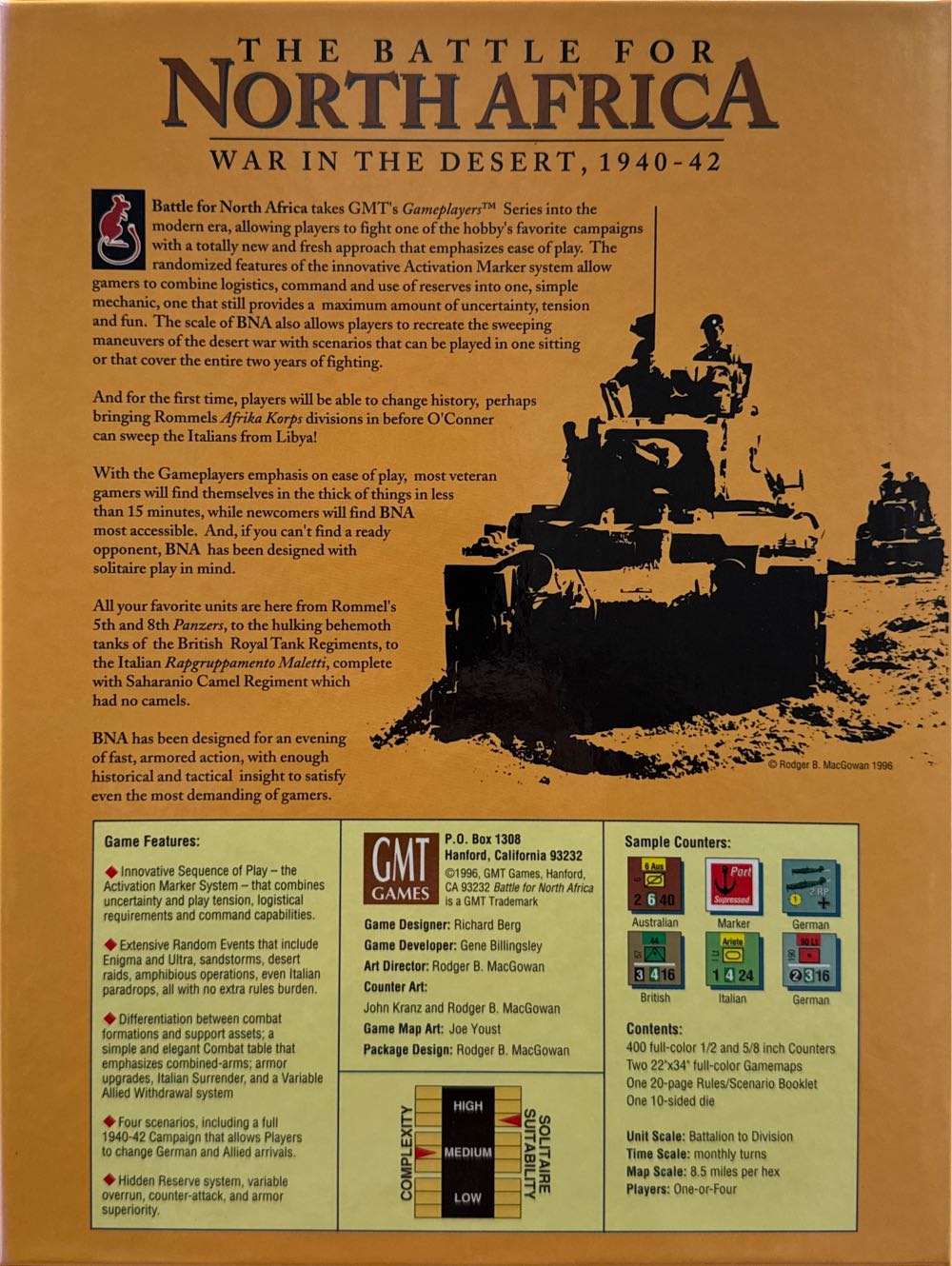 The Battle For North Africa  (1-4) board game collectible - Main Image 2