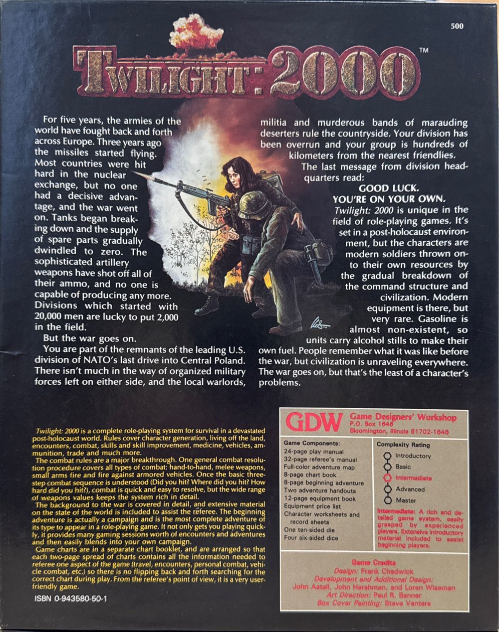 Twilight: 2000 - 1st Ed  (2+) board game collectible [Barcode 086079005009] - Main Image 2