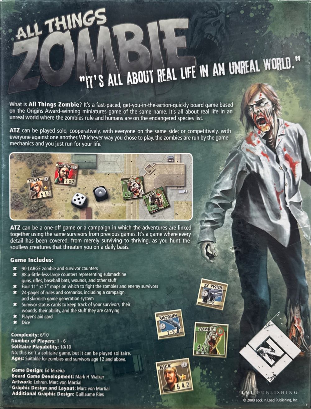 All Things Zombie  (1-6) board game collectible - Main Image 2