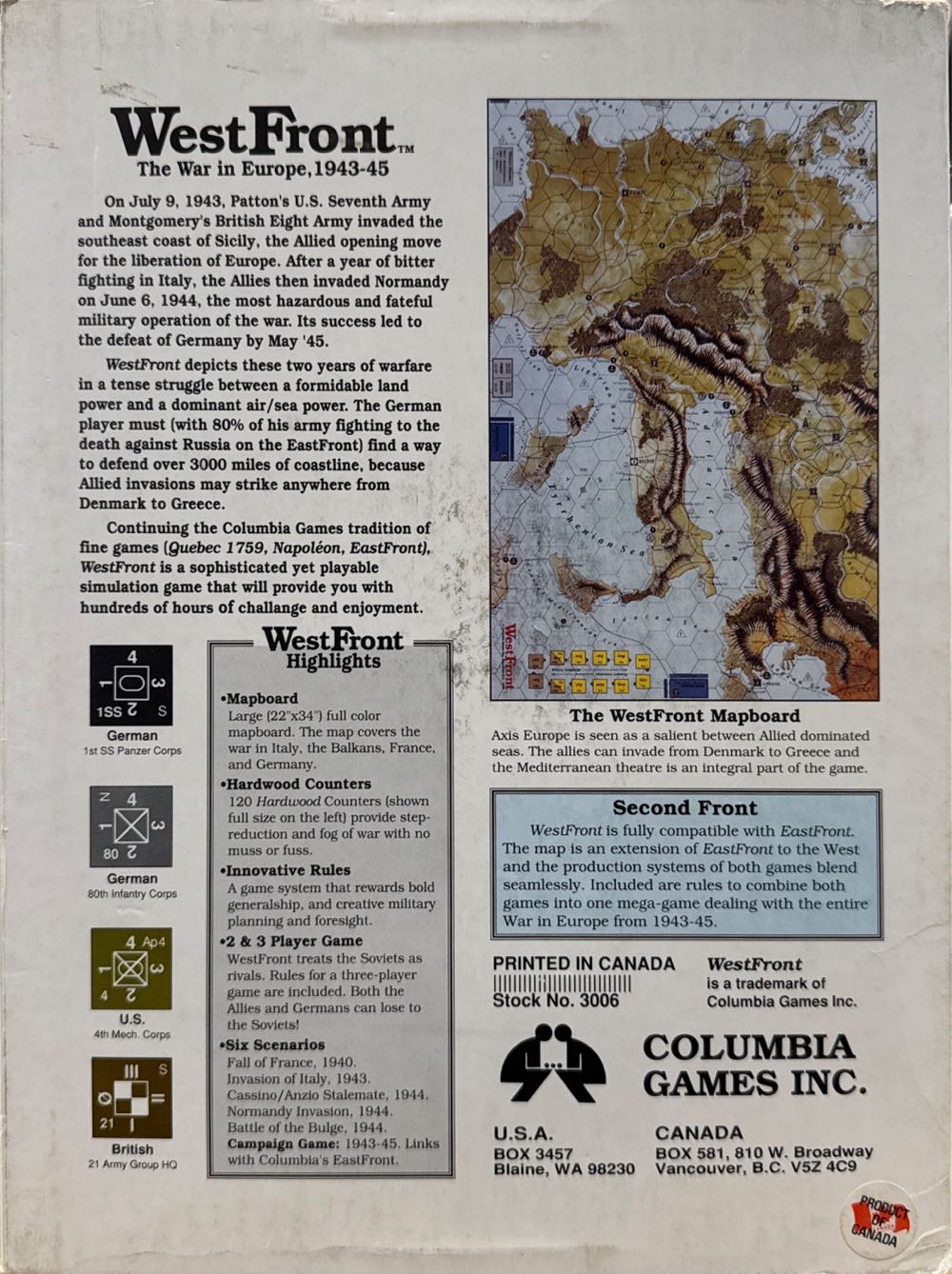 WestFront  (2) board game collectible - Main Image 2