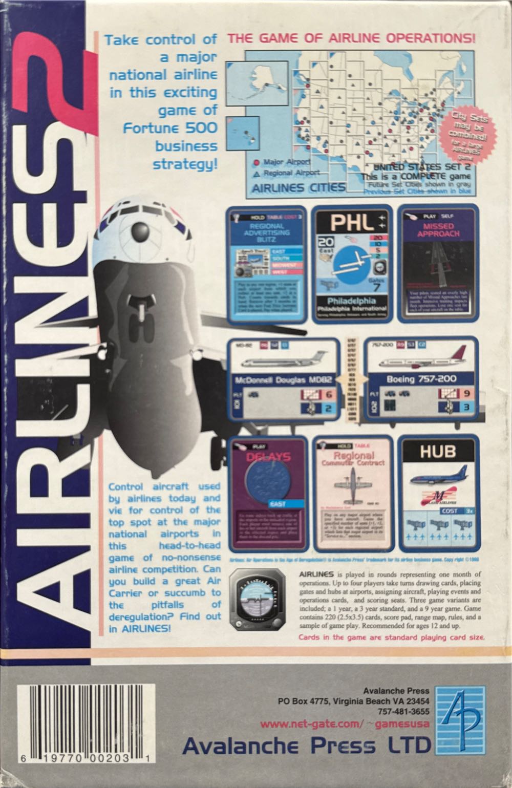 Airlines 2  (2-4) board game collectible [Barcode 619770002031] - Main Image 2