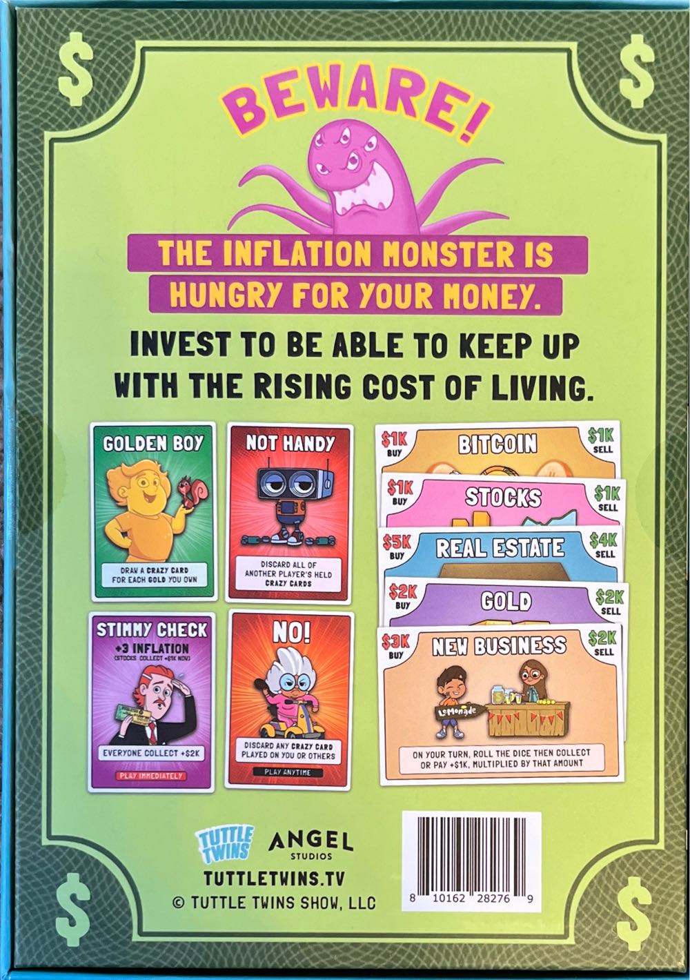 The Inflation Monster  (2-4) board game collectible [Barcode 810162282769] - Main Image 2