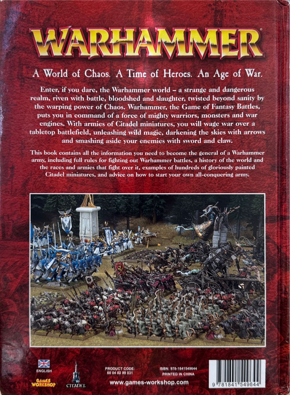 Warhammer Fantasy Battles: Rulebook 8th Edition  (2+) board game collectible [Barcode 9781841549644] - Main Image 2