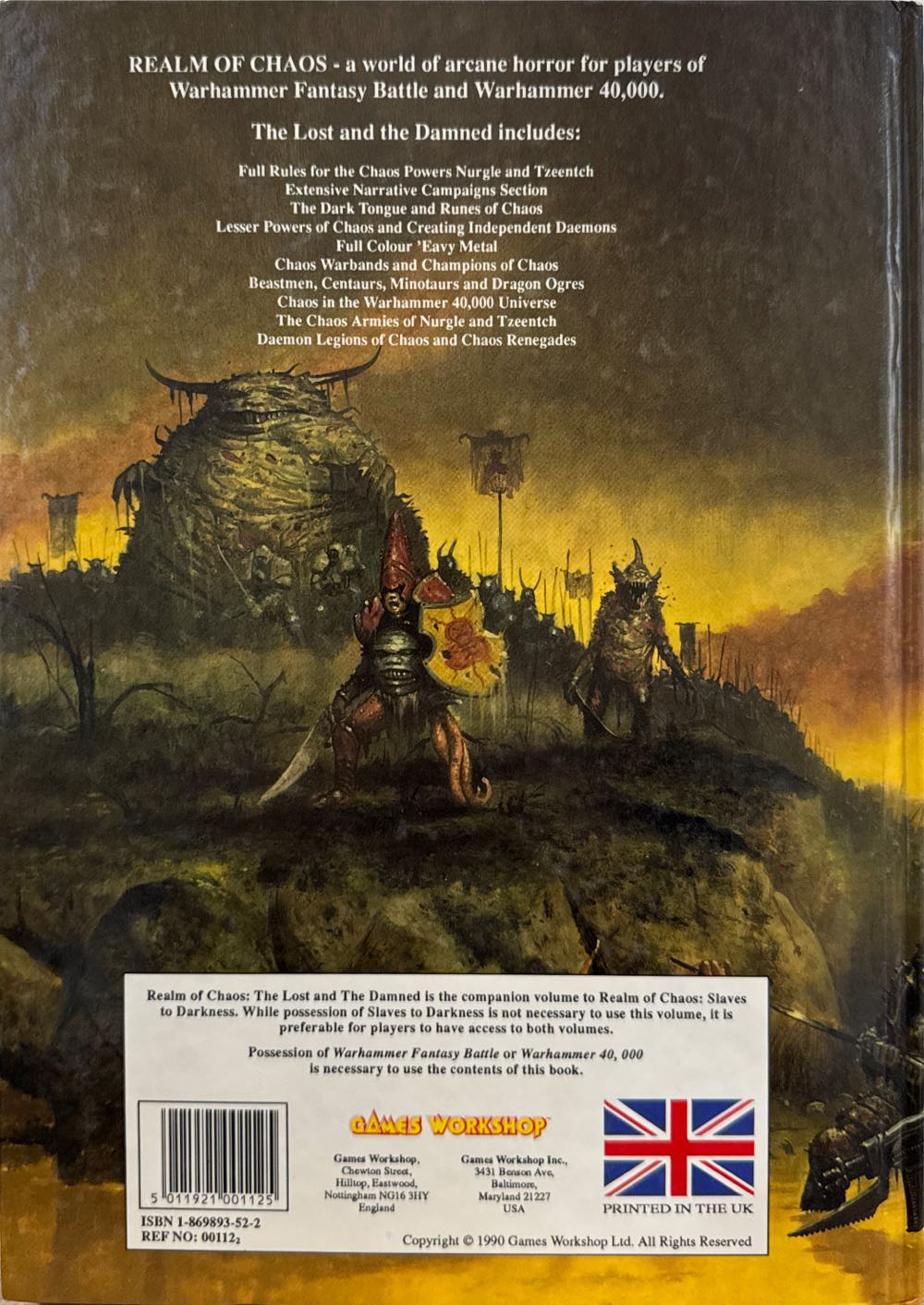 Realm Of Chaos: The Lost And The Damned  board game collectible [Barcode 5011921001125] - Main Image 2