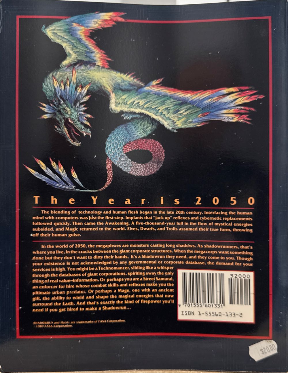 Shadowrun: Where Man Meets Magic And Machine  (2+) board game collectible [Barcode 9781555601331] - Main Image 2