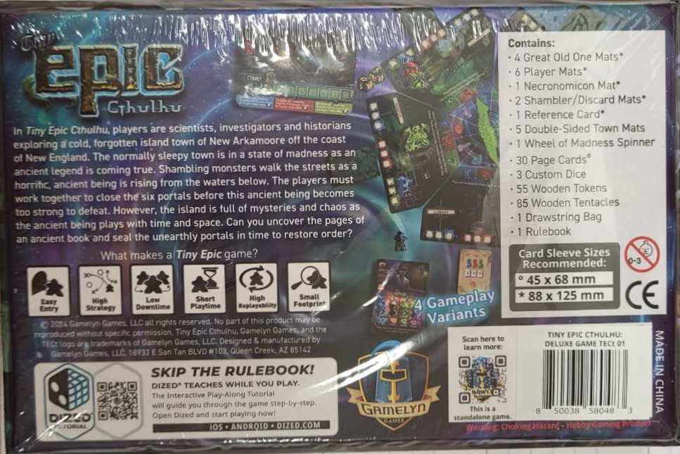 Tiny Epic Cthulhu   (0-4) board game collectible [Barcode 850038580483] - Main Image 2