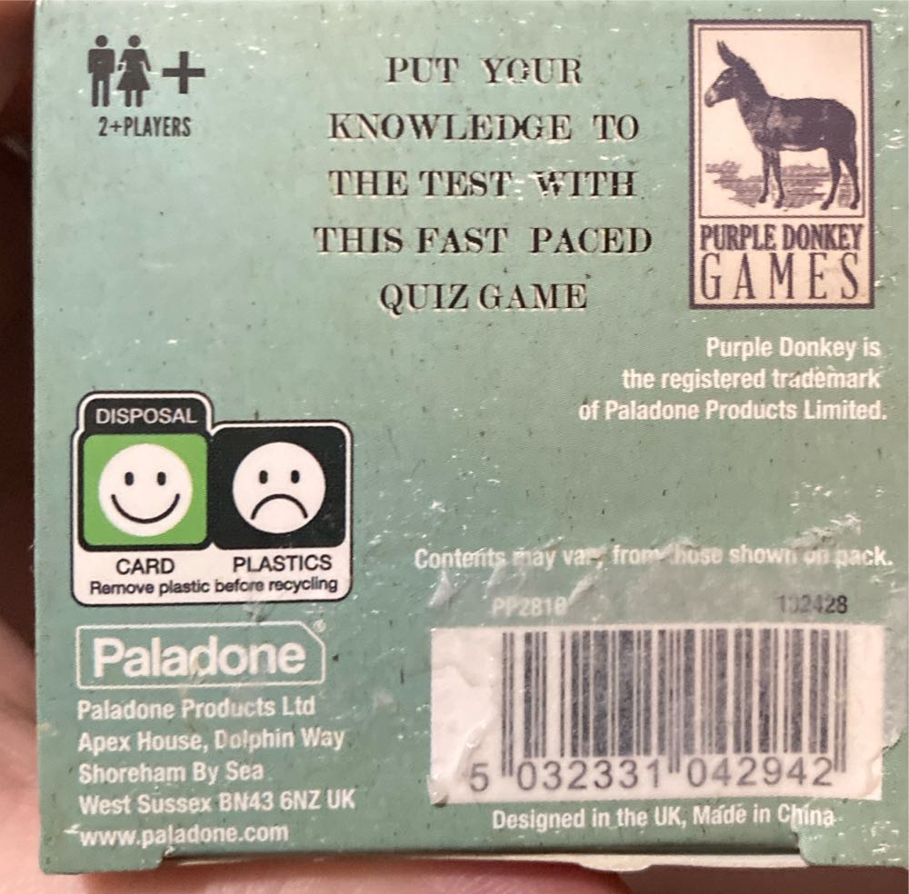 Music Quiz  (2+) board game collectible [Barcode 12590311944990020050] - Main Image 3