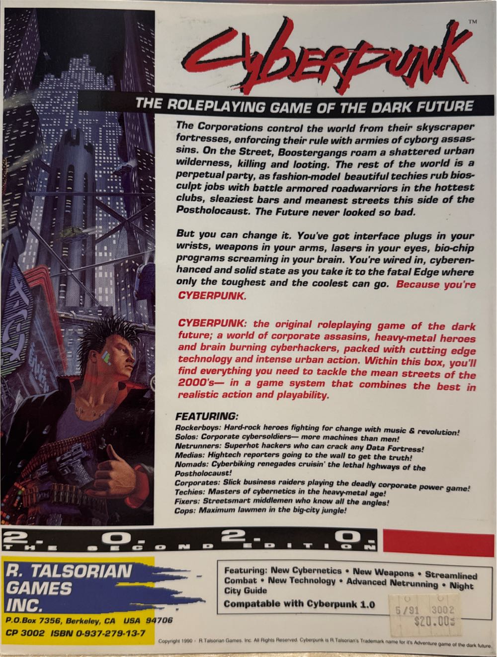 Cyberpunk: 2020  (2+) board game collectible - Main Image 2