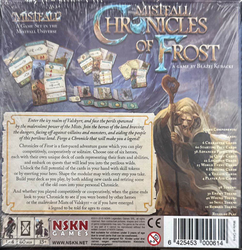 Mistfall : Chronicles Of Frost  (1-4) board game collectible [Barcode 6425453000614] - Main Image 2