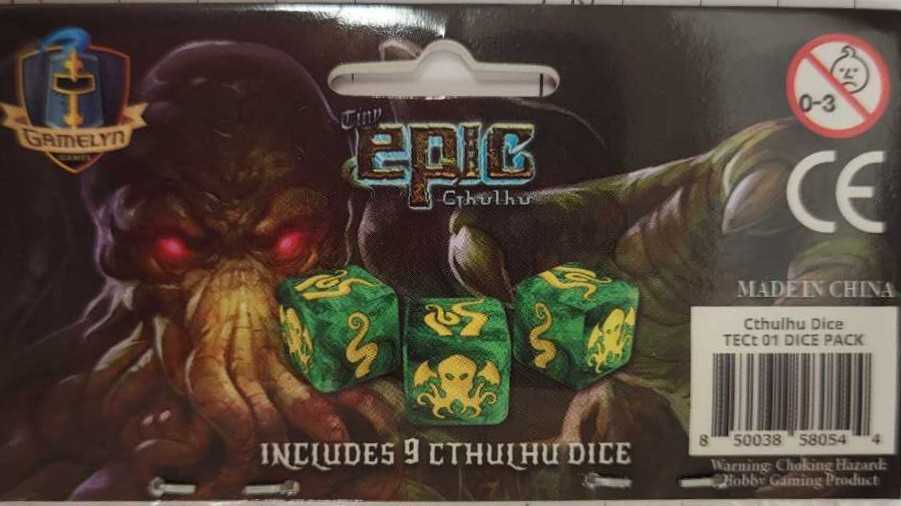Tiny Epic Cthulhu Extra Dice Set 9ct 9 Cthulhu: Pack 9 Gamelyn  board game collectible [Barcode 850038580544] - Main Image 2