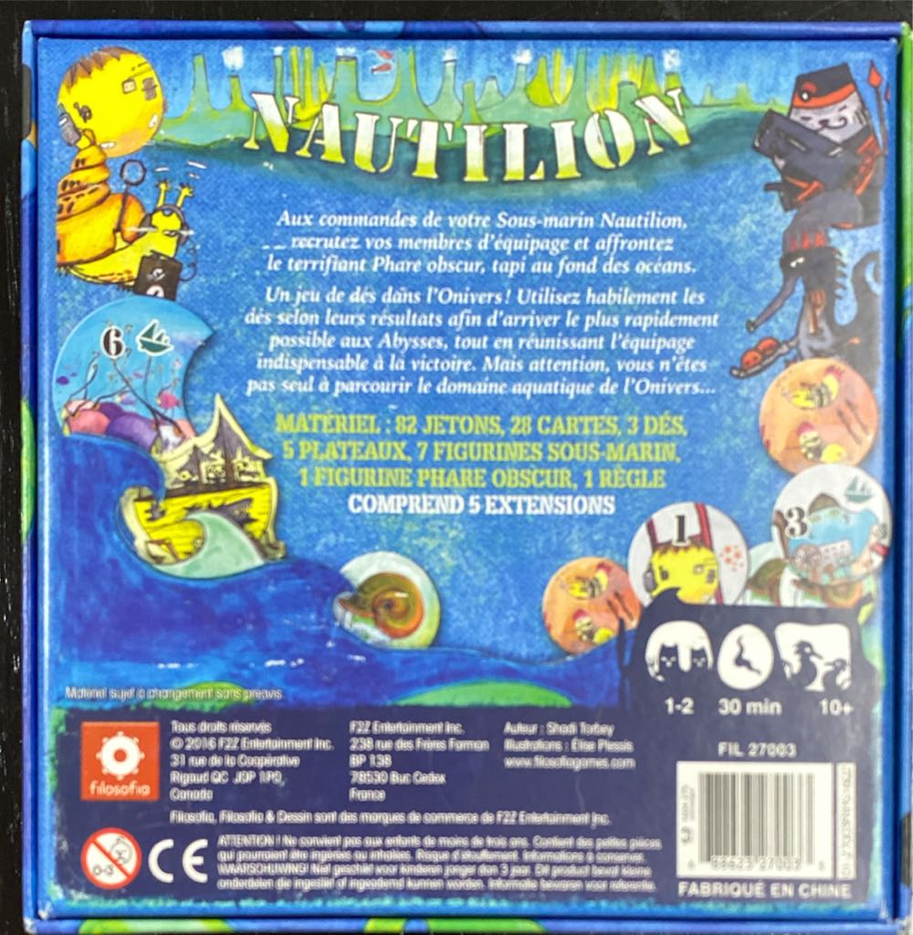 Nautilion  board game collectible [Barcode 688623270033] - Main Image 2