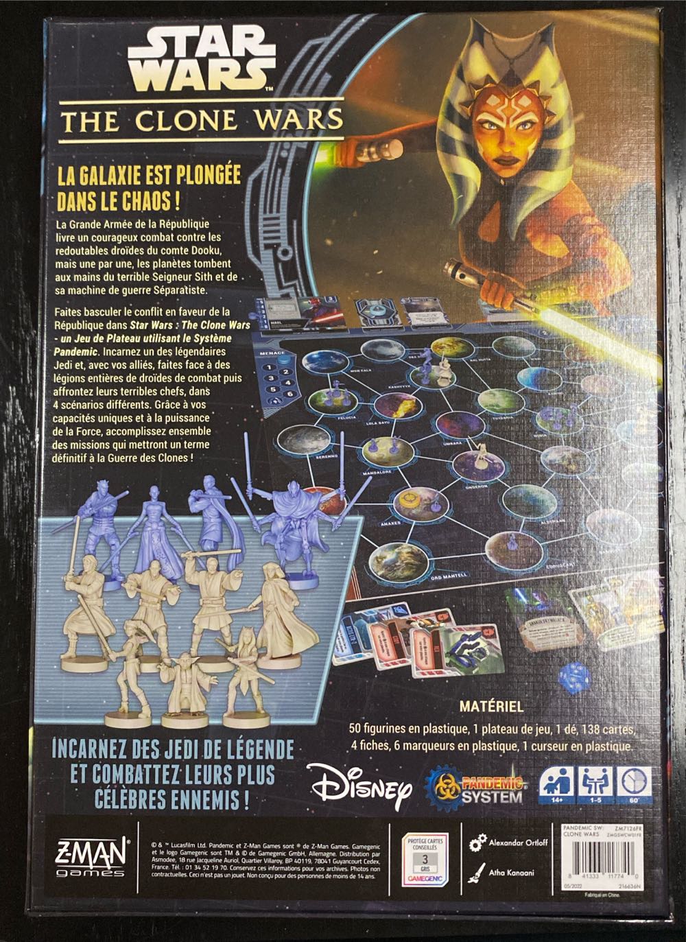 Star Wars: The Clone Wars , Pandemic System  (vf)  (1-5) board game collectible [Barcode 841333117740] - Main Image 2
