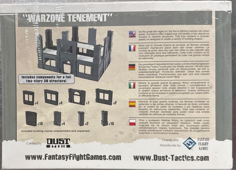 Dust Tactics: ”warzone Tenement” Building Accessory Pack Warzone Tenement Tactics De  board game collectible [Barcode 9781616614140] - Main Image 2