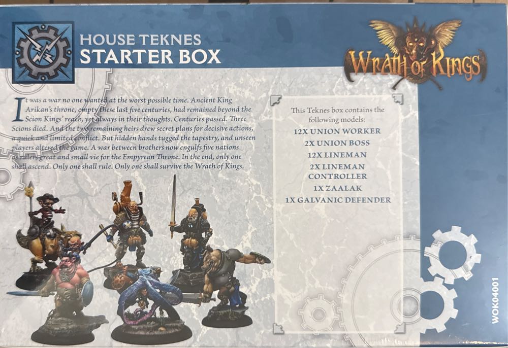 Wrath Of Kings House Teknes Starter Box Cmon New Sealed Kickstarter Kings:  board game collectible [Barcode 817009018710] - Main Image 2