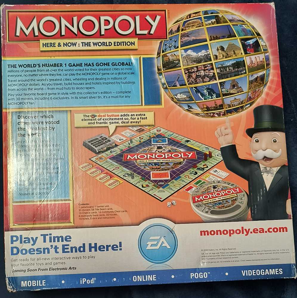 Monopoly Here & Now: The World Edition  (2-6) board game collectible - Main Image 2