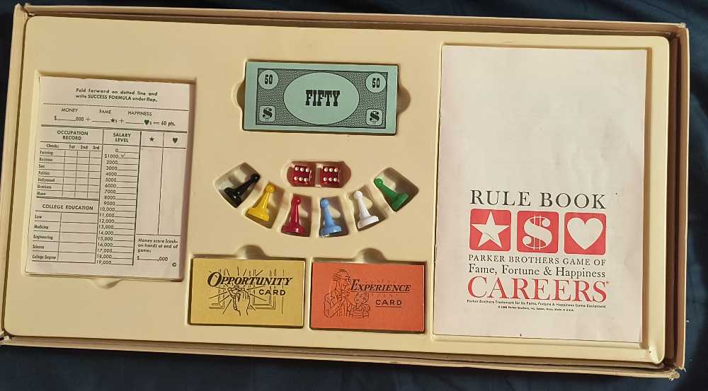 Careers 1965 Edition  board game collectible - Main Image 3