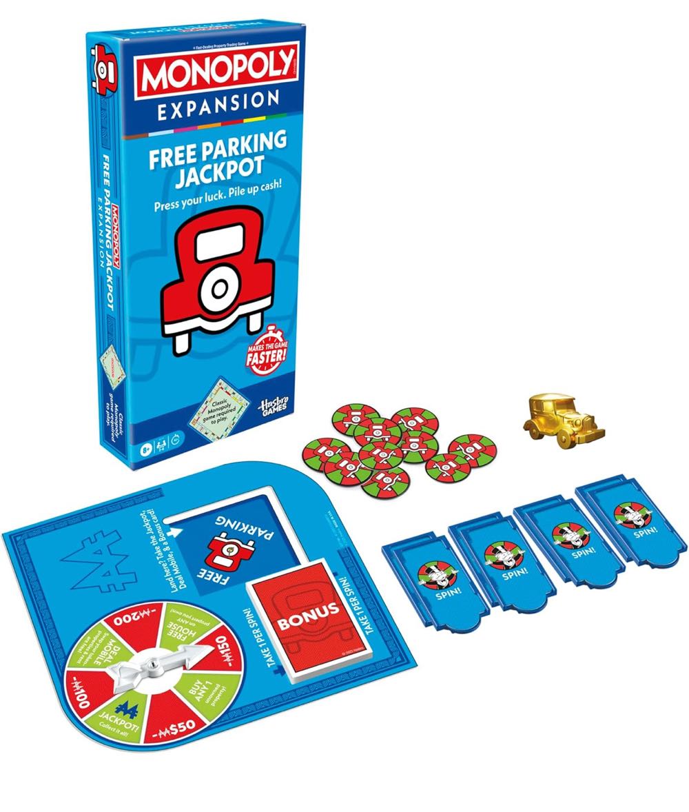 Expansion: Free Parking Jackpot  (6) board game collectible [Barcode 195166279244] - Main Image 4