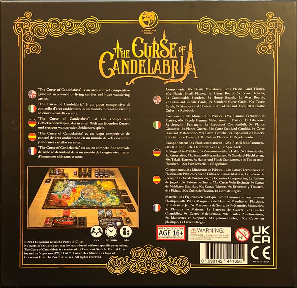 The Curse Of Candelabria  (2-5) board game collectible [Barcode 698142441050] - Main Image 2
