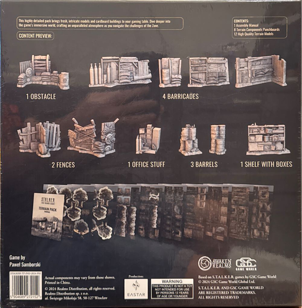 S.T.A.L.K.E.R. The Board Game - Terrain Pack  board game collectible [Barcode 5904689272152] - Main Image 2