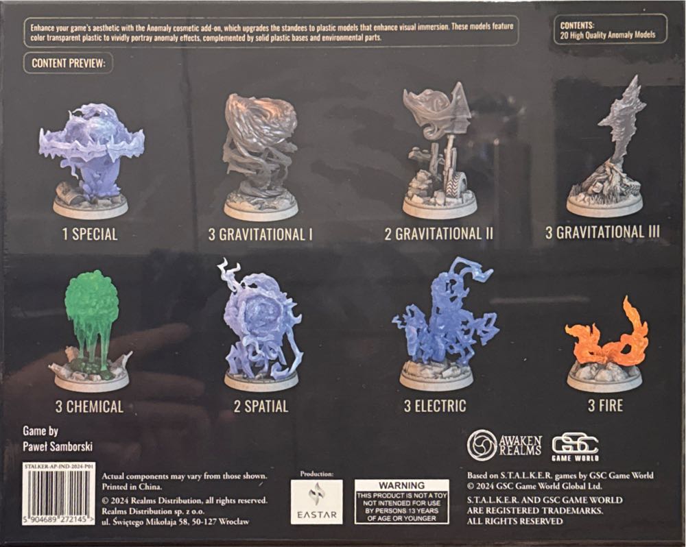 S.T.A.L.K.E.R. The Board Game - Anomalies Model Pack  board game collectible [Barcode 5904689272145] - Main Image 2