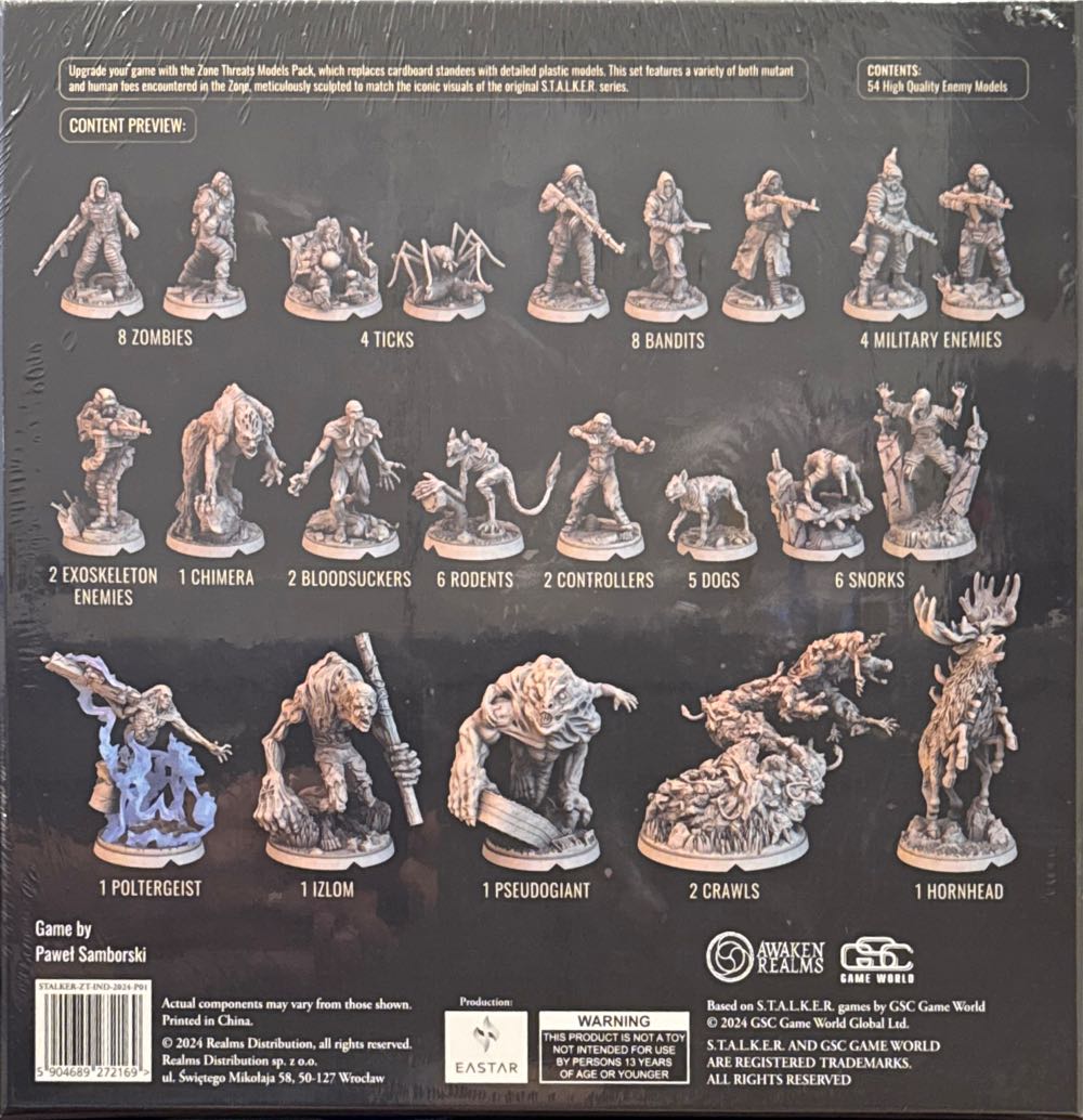 S.T.A.L.K.E.R. The Board Game - Zone Threats Model Pack  board game collectible [Barcode 5904689272169] - Main Image 2