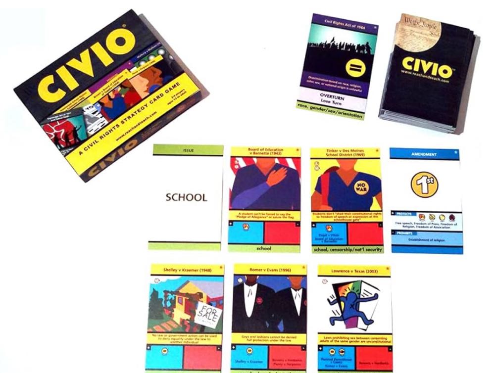 Civio: A Civil Rights Strategy Card Game  (2 3 4) board game collectible [Barcode 9781604863444] - Main Image 3