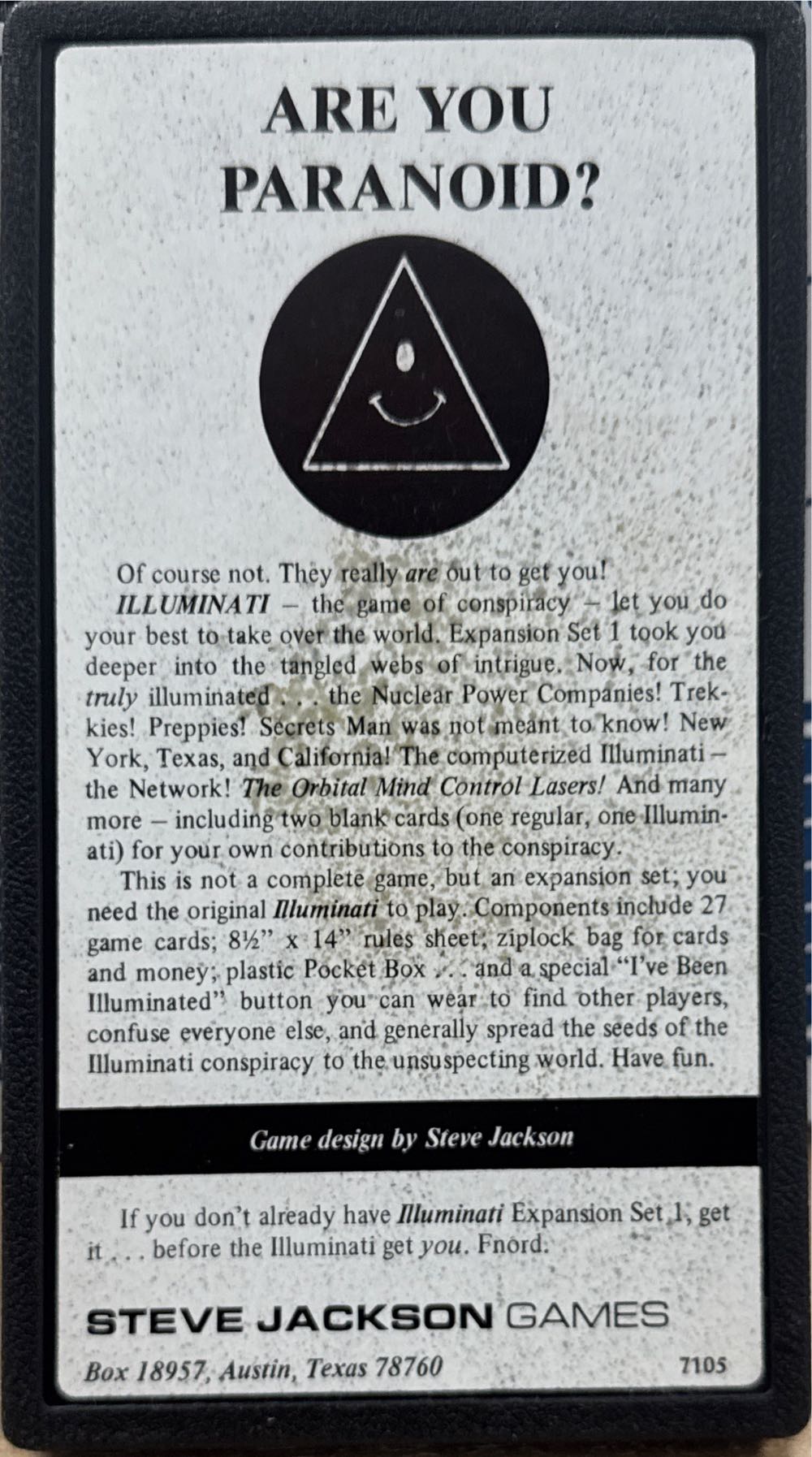 Illuminati: Expansion Set 2  board game collectible - Main Image 2