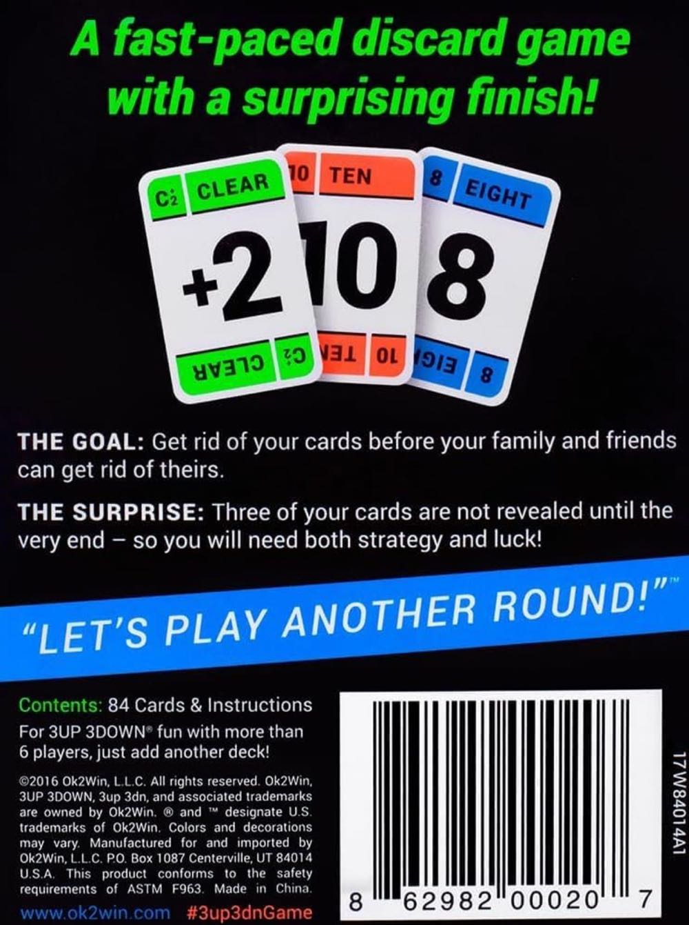 3 Up 3 Down (2–6 players | 7+ | 10 min.)  (2–6) board game collectible - Main Image 2