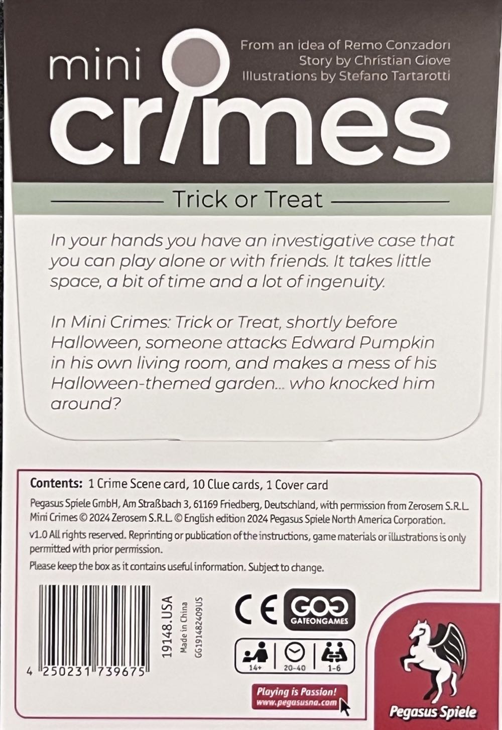 Mini Crimes: Trick or Treat  (1 2 3 4 5 6) board game collectible [Barcode 4250231739675] - Main Image 2