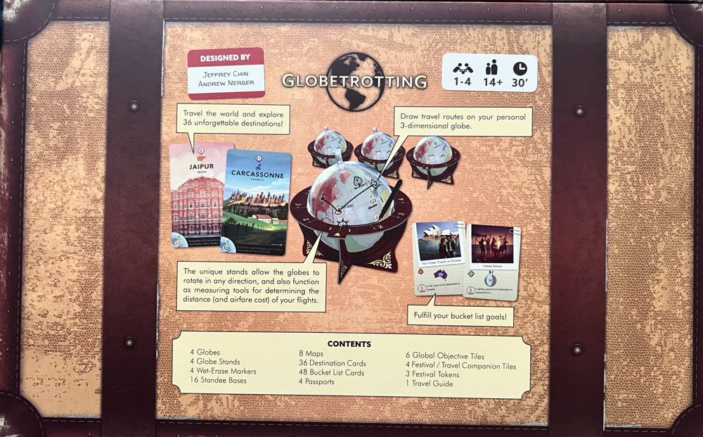Globetrotting (Limited Edition)  (1 2 3 4) board game collectible [Barcode 850030414069] - Main Image 2