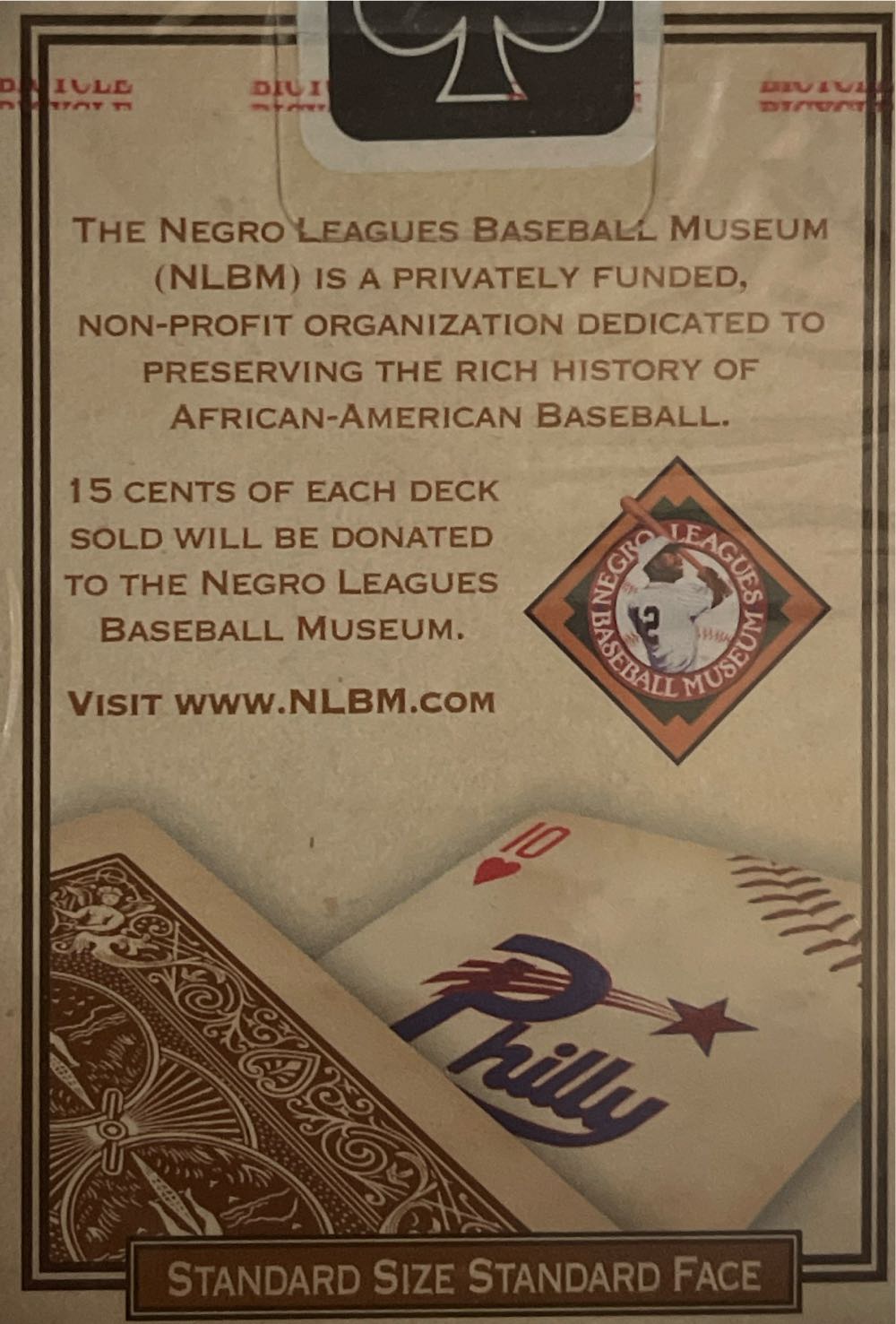 Bicycle Negro League Baseball Museum Playing Cards Leagues  board game collectible [Barcode 073854019887] - Main Image 2