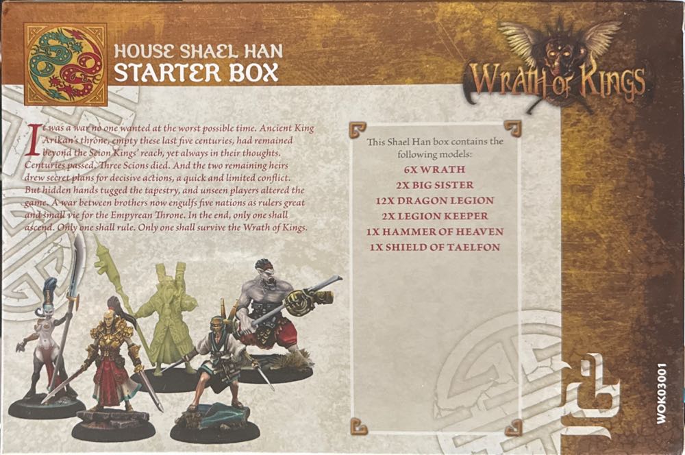 Cmon Wrath Of Kings: Shael Han Starter Box  (2) board game collectible [Barcode 817009018635] - Main Image 2